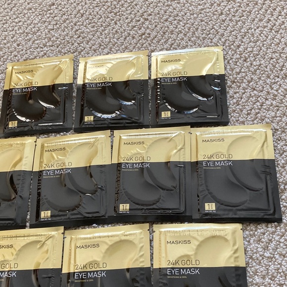 NEW 10 Pack Maskiss 24K Gold Eye Masks Face Pairs Hydrating Anti-Aging NIB - Picture 5 of 6